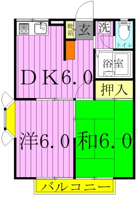 エステートピア金子 間取り図