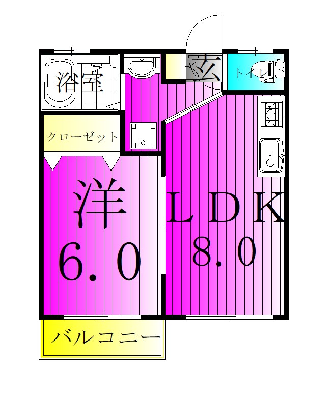 ブランシェ五反野 間取り図