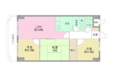 グランコスモＵ  間取り図