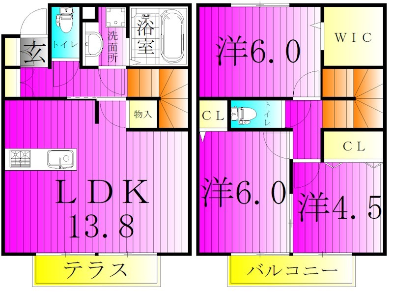 アルページュＢ棟 105号室 間取り