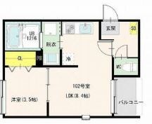 ハーモニーテラス栗原Ⅲ 間取り図