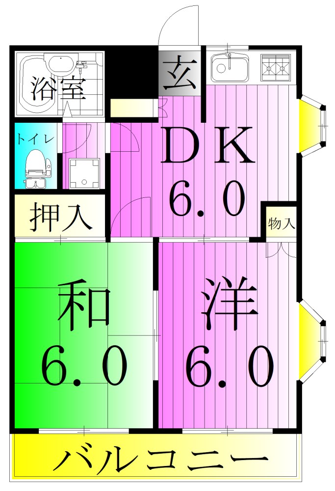 ニューコーポ東和 間取り図