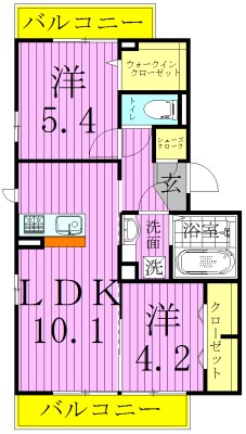 ソシア青井 間取り図