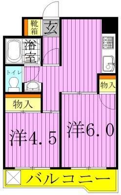 ファインクロス四番館 間取り図