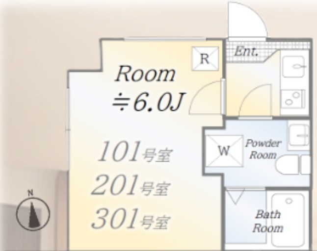ルミアコート六町 間取り図