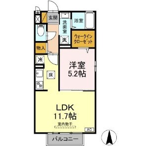 イリアンソスⅠ 305号室 間取り