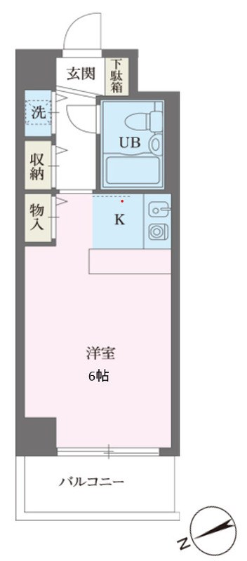 ジュネパレス松戸第94 403号室 間取り