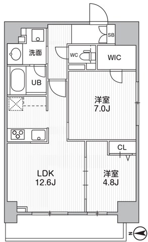 THEパームス熊野前 間取り図