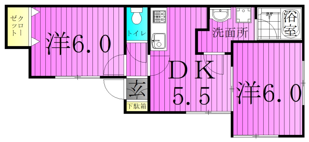 カルムＵ 間取り図