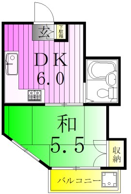 ハイツカワシマ 間取り図