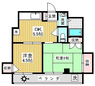 ソマール西竹の塚 間取り図
