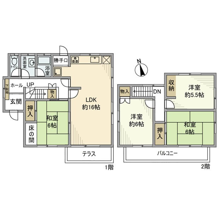 布佐平和台戸建(3丁目) 間取り