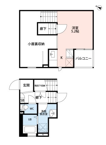 ＣＢ北柏ウイング 202号室 間取り