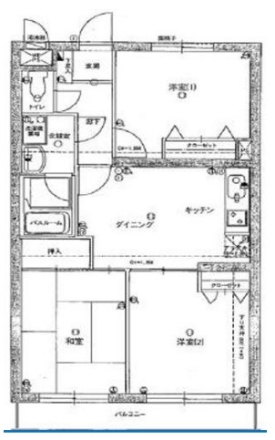 グレンモア西新井 間取り図