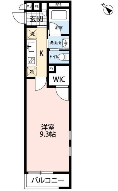 ラヴェリタ 306号室 間取り