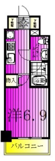 S-RESIDENCE松戸bene 406号室 間取り