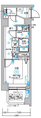 DIPS西新井 間取り図