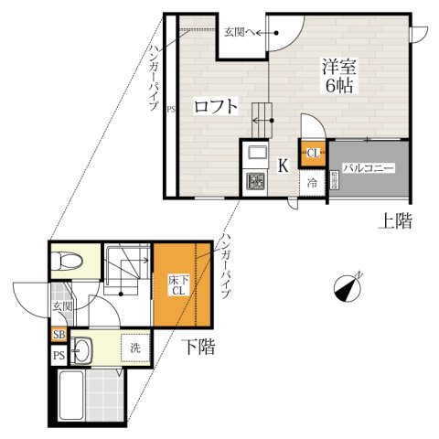 CB柏リアン 101号室 間取り