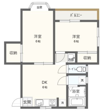 タートルハイツ 間取り図