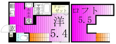 RIZEST新松戸西 102号室 間取り