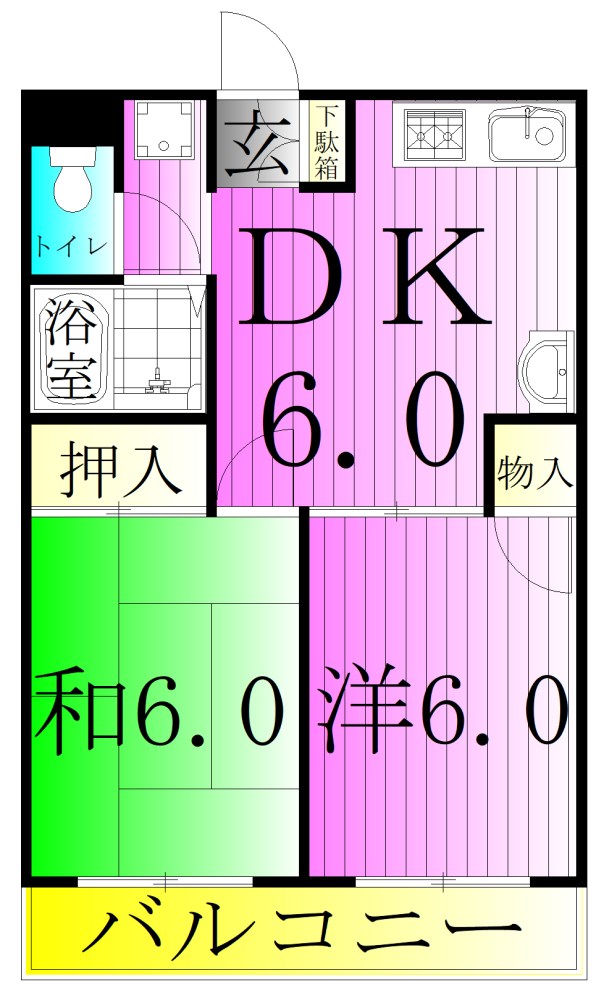 エステート奥戸 間取り図