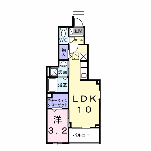 テラス　シティ　八ヶ崎 101号室 間取り