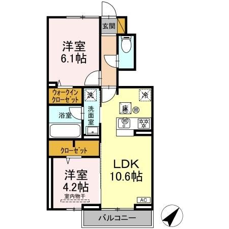 GH5 103号室 間取り