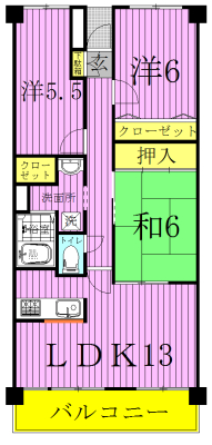 アーバンパーク柏 間取り図