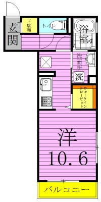 リノアイーナ 101号室 間取り