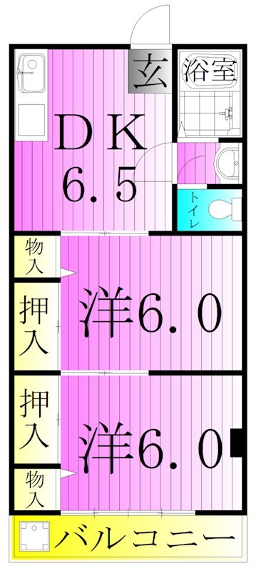 国井ハイツ 間取り図