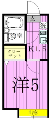 プチクレール北綾瀬Ｂ 間取り図