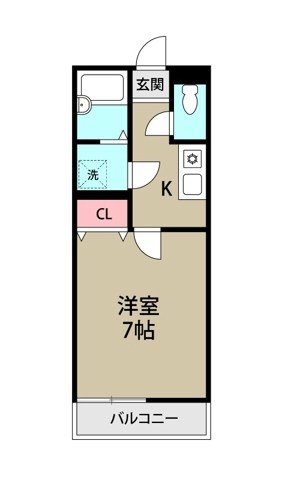 リバーベルのぎく野 102号室 間取り