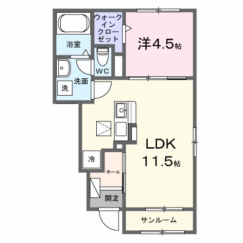 ストロベリーカーサⅠ 間取り