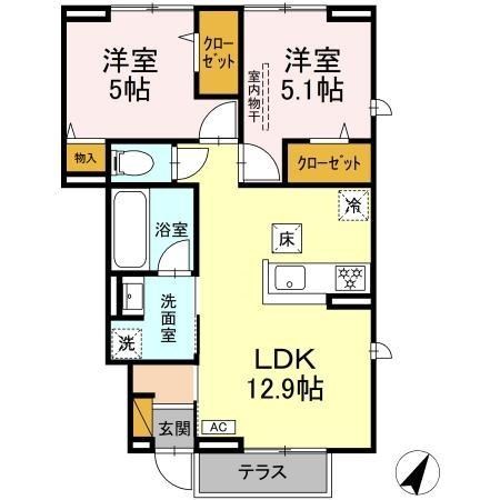 La Maison Masha 201号室 間取り