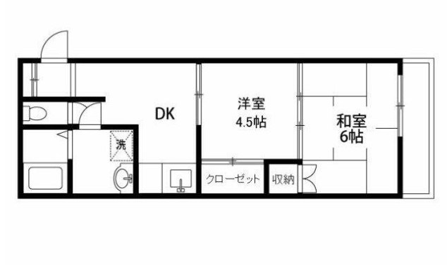 シティーユープラザ 203号室 間取り