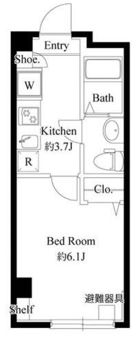 マリエッタ町屋 間取り図