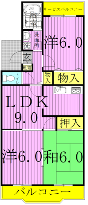 パールメゾン柏 203号室 間取り