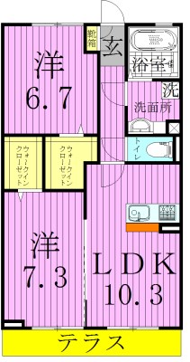 パークハイムＭＳＫ２ 間取り図