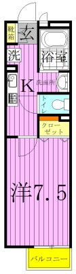 ルミエール(南花畑) 間取り図