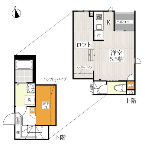 ＣＢ北柏グランディール 105号室 間取り