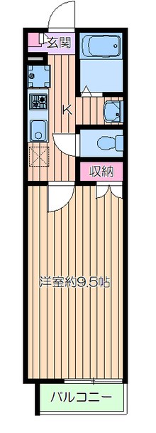 オクト オアシス 101号室 間取り