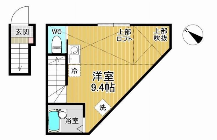 IVY HOUSE HORIKIRI Ｓ棟 間取り図