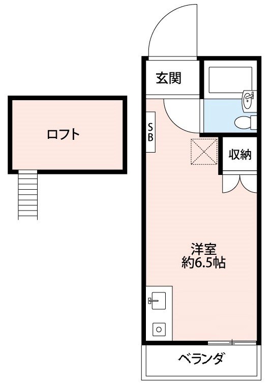 サンライズ 202号室 間取り