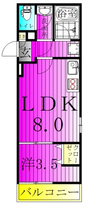 ＬＥＶＩＣＩＡ　ＢＬＤＧ．Ⅲ 間取り