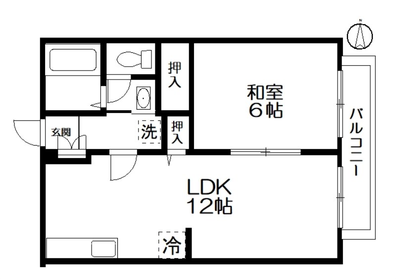 PEARサンビレッジ北中沢A 203号室 間取り