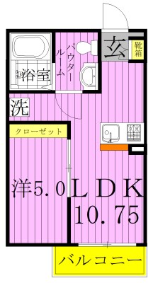 コンフォートシティ増尾 間取り