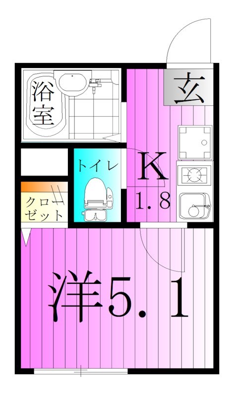 メゾン　ソレイユ西新井 間取り