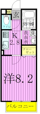 ＫＮハウス五反野Ａ 間取り