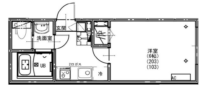 KEIAI RESIDENCE 新柏Ⅲ 103号室 間取り