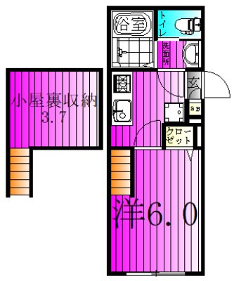 KEIAI RESIDENCE 新柏Ⅲ 203号室 間取り